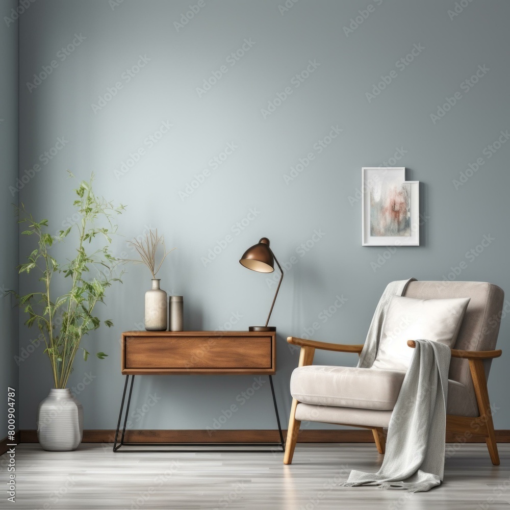 A Stylish Living Room With a Comfortable Chair A Stylish Living Room With a Comfortable Chair