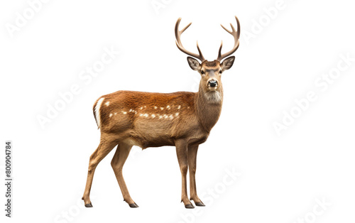 Deer Illustration Isolated On Transparent Background PNG.