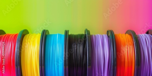 3D printing filament in various colors