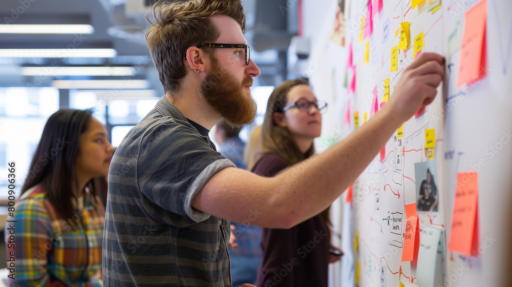 Encourage team members to contribute to the wall by adding relevant keywords or insights. Encourage team members to contribute to the wall by adding relevant keywords or insights.