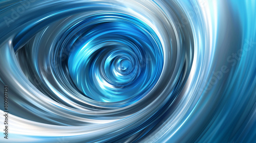 dynamic circular swirls of cerulean and sky blue, ideal for an elegant abstract background