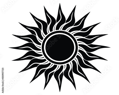 Sun vector icon design