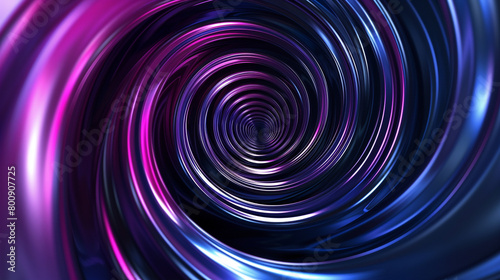 dynamic circular swirls of midnight blue and violet, ideal for an elegant abstract background