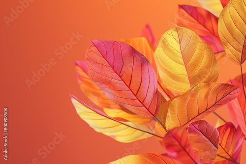 A leaf with a colorful hue is shown in the image