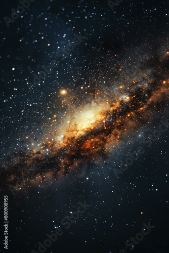 Amazing Space Galaxy With Stars And Nebula photo