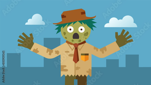 Viewers couldnt help but feel a chill run down their spine as the scarecrow news anchor delivered a report on a looming war his tattered clothes and.