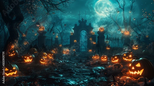 Spooky Graveyard withãŒãŸãã•ã‚“ãŠåŒ–ã‘ã‚«ãƒœãƒãƒ£ photo
