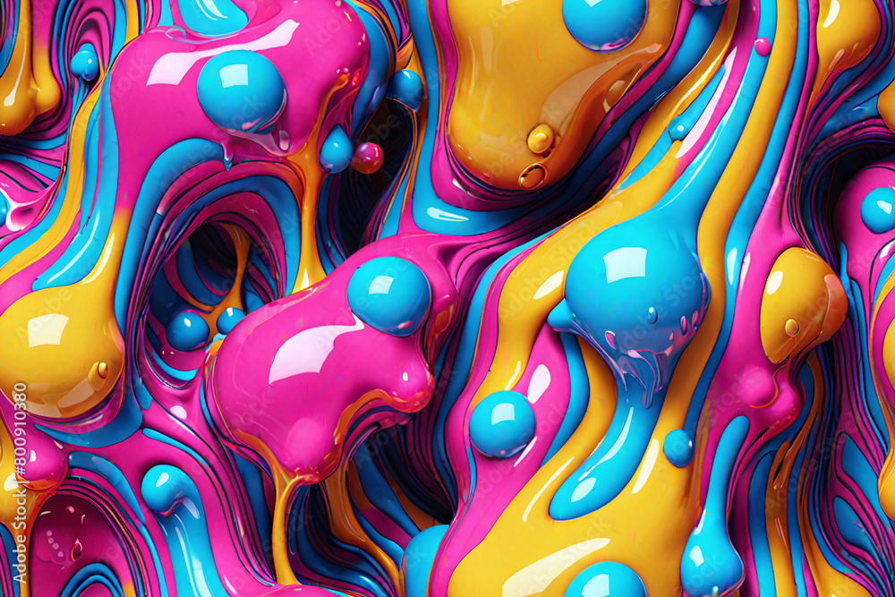 Abstract 3D fluid Endless background. Seamless colorful pattern. Abstract 3D fluid Endless background. Seamless colorful pattern.