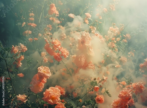 ethereal flowers in a dreamy setting