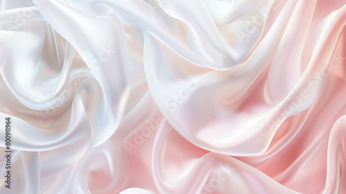 serene blend of pearl white and soft pink, ideal for an elegant abstract background