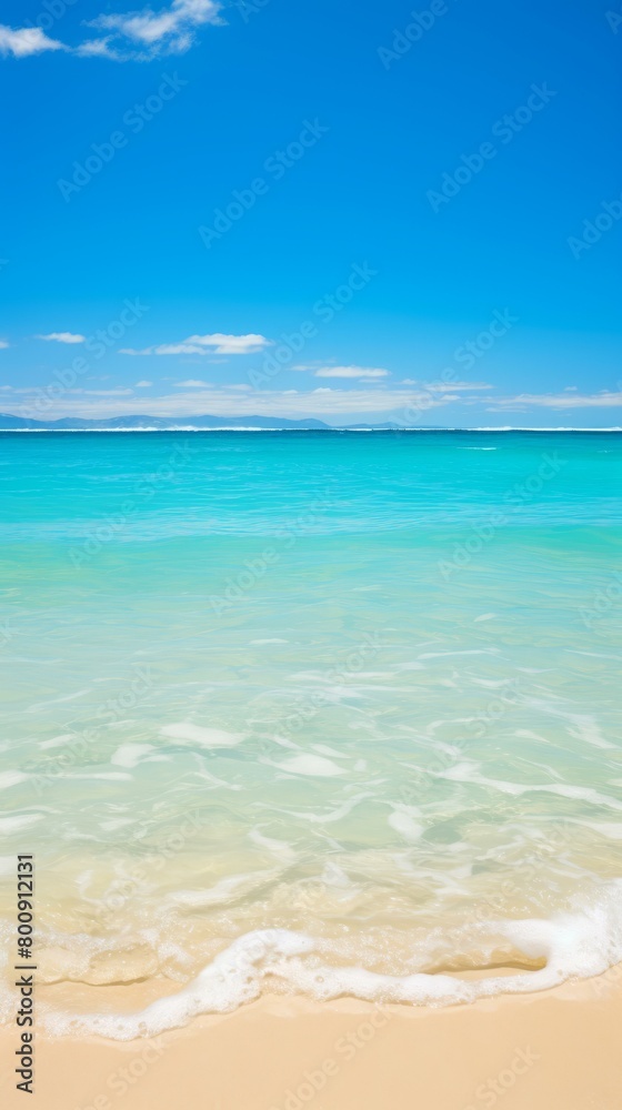 Beach with white sand and turquoise water