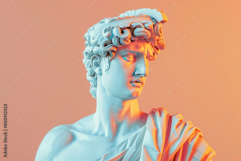 A statue of a man with a beard and a beard A statue of a man with a beard and a beard