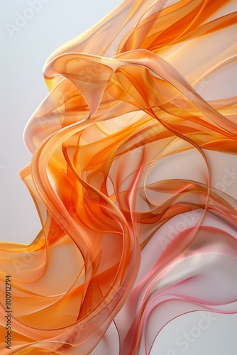 Abstract orange and pink fluid shapes © Adobe Contributor