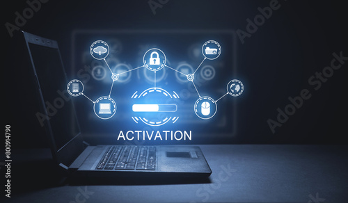 Concept of Activation. Business. Internet. Technology