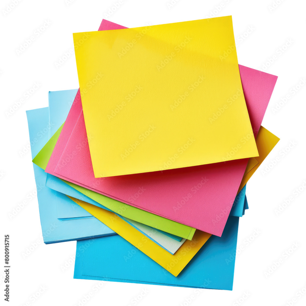 Sticky notes isolated on transparent background Sticky notes isolated on transparent background
