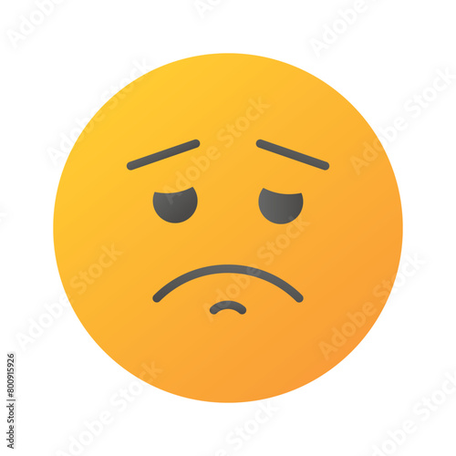 Get your hands on perfectly designed sad emoji icon, customizable vector