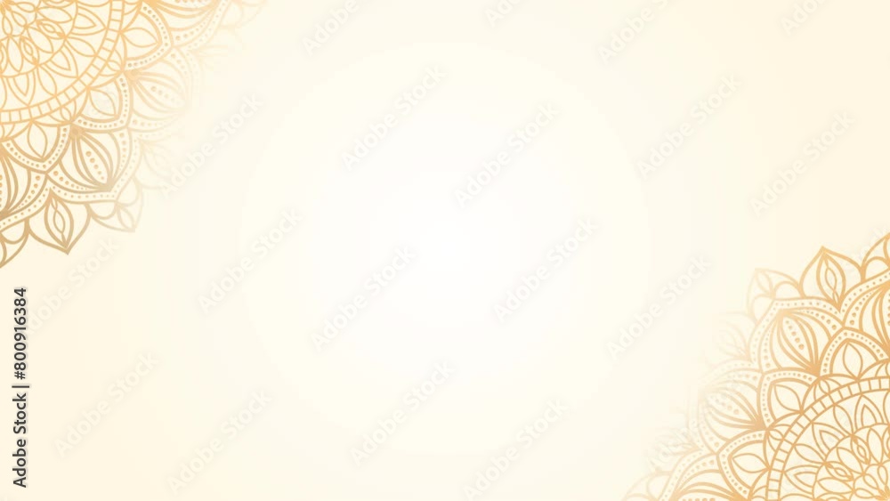 Luxury mandala background with golden arabesque pattern Arabic Islamic east style. Ramadan Style Decorative mandala. Mandala for your video background element.	