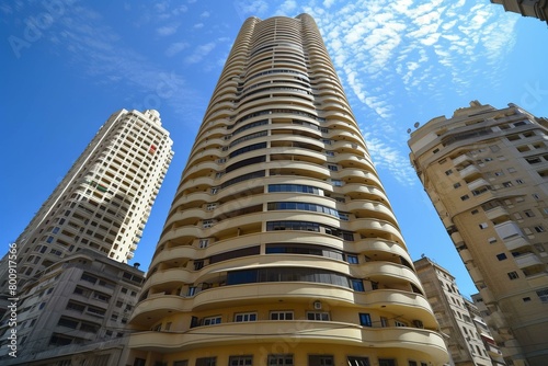 Residential buildings in the city center