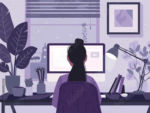 wither background, A disconnected webcam unable to connect to video conferencing., in the style of animated illustrations, wither background
