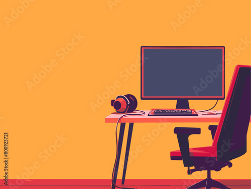 wither background, A disconnected webcam unable to connect to video conferencing., in the style of animated illustrations, wither background