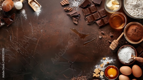 World Chocolate Day concept. Sweet chocolates perfect for valentines day background. 