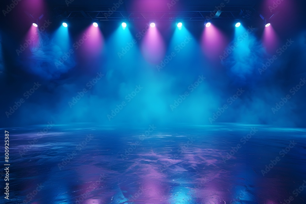 Enchanting Concert Lighting Effects on Misty Stage