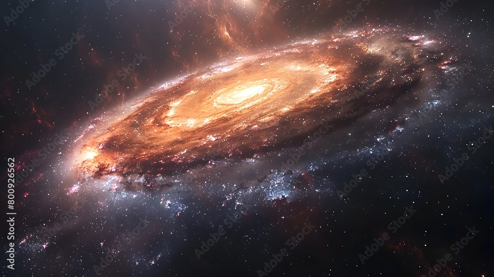 Ethereal Cosmic Swirls in Pastel Hues Glimmering Nebulae and Stars in Deep Space Digital Art