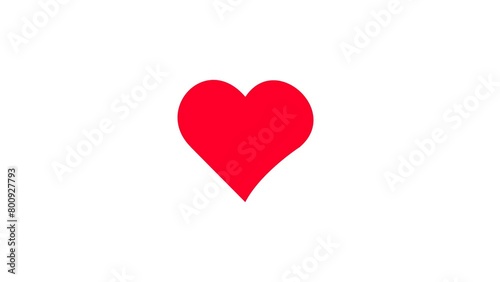 The beating red love icon symbolizes falling in love, it can also symbolize a healthy heart