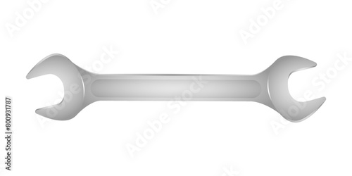 Vector illustration of wrench tool on transparent background