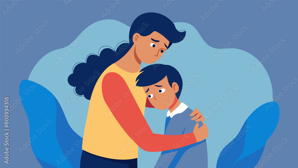 A teenager who has been selfharming finds comfort and relief in the arms of their parent finally opening up about their struggles and seeking help.. A teenager who has been selfharming finds comfort and relief in the arms of their parent finally opening up about their struggles and seeking help..