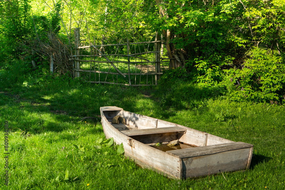Landscape with beautiful nature in the village in the Republic of Moldova. Country life in Eastern Europe. Landscape with beautiful nature in the village in the Republic of Moldova. Country life in Eastern Europe.