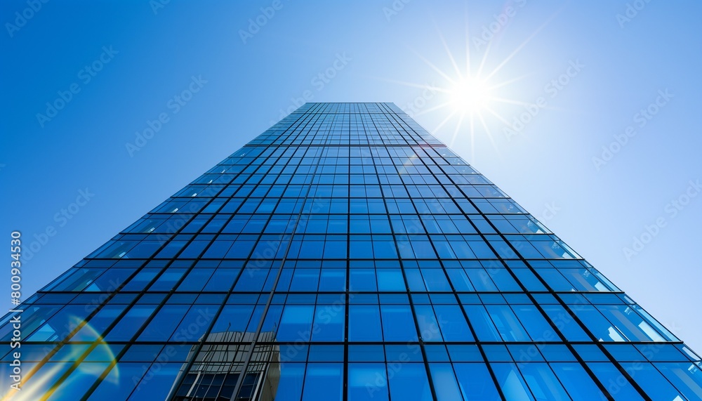 AI generated illustration of the sunlight against a tall city building AI generated illustration of the sunlight against a tall city building