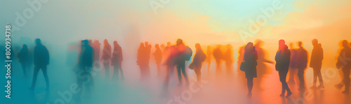 Abstract image of group of people