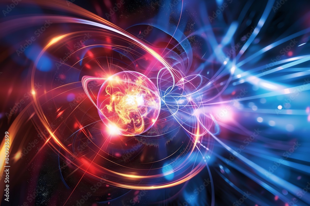 Obraz premium photon interactions, interacting photons