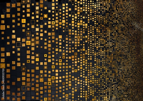 Abstract black and gold geometrical Background.