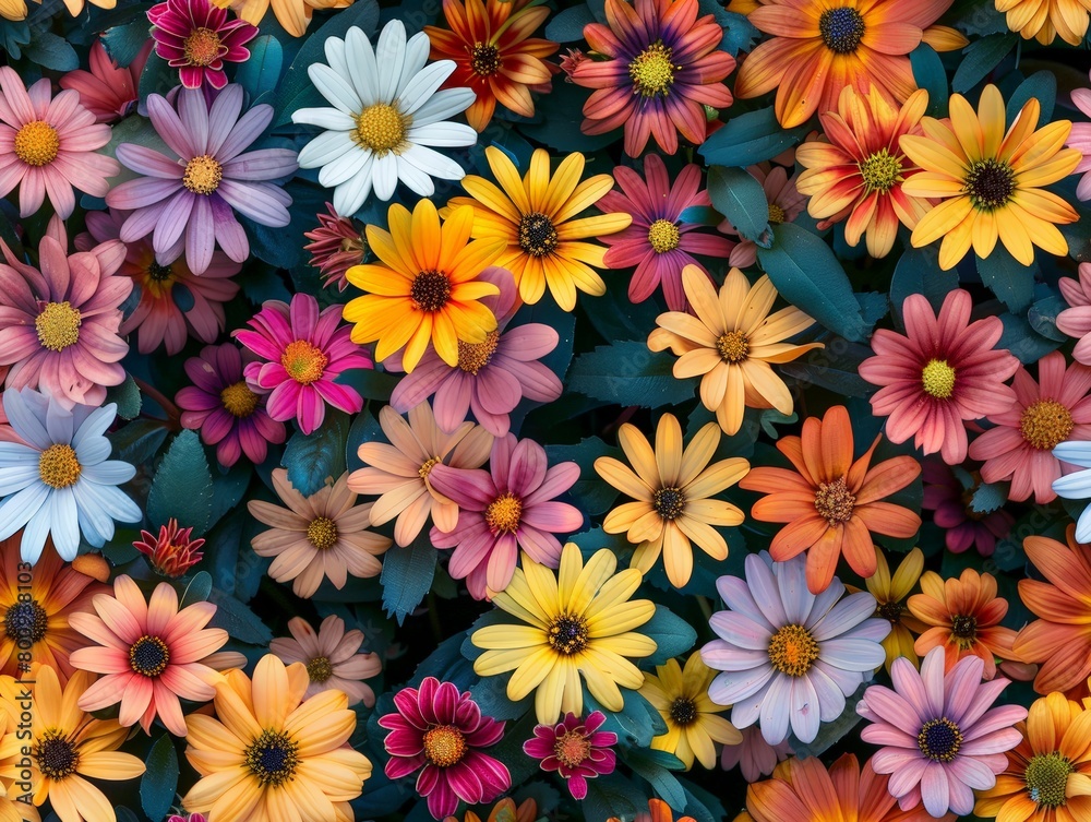 Seamless flowered pattern wallpaper background wild flowers Seamless flowered pattern wallpaper background wild flowers