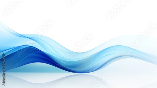 Minimalist blue wave design on a white background perfect for clean and modern web backgrounds or print materials