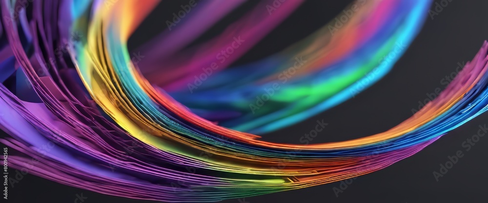 A mesmerizing 3D abstract multicolor visualization A mesmerizing 3D abstract multicolor visualization