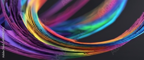 A mesmerizing 3D abstract multicolor visualization