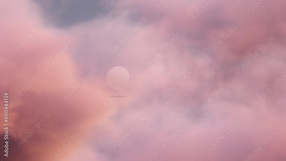 Spy Balloon Revealed From Behind Clouds at Sunset Spy Balloon Revealed From Behind Clouds at Sunset