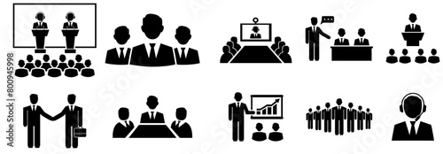 Business training and workshop excellent icons collection in many different styles Business training and workshop icons