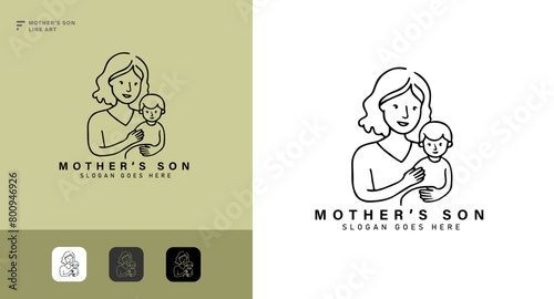 mother's day flat line art icon in white background colors. mother's day icon vector collection for web, mobile apps and ui line art icon.
