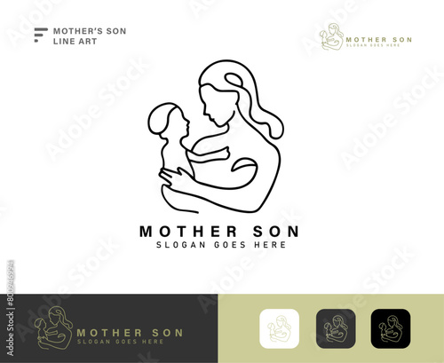 mother's day flat line art icon in white background colors. mother's day icon vector collection for web, mobile apps and ui line art icon.