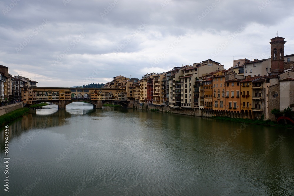 Cityscape of Firenze and the Arno river, Italy 