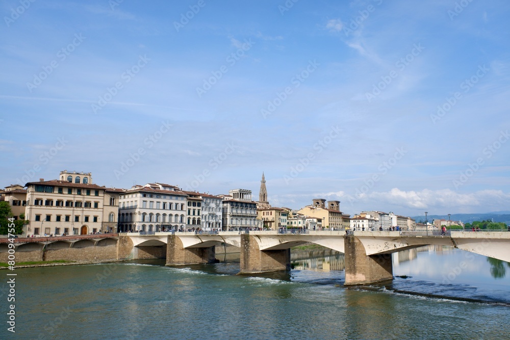 Cityscape of Firenze and the Arno river, Italy 