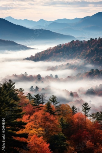 Autumn Mist in the Mountains © Balaraw