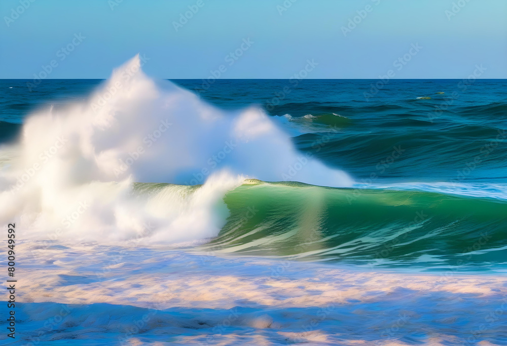 Fototapeta premium waves on the beach