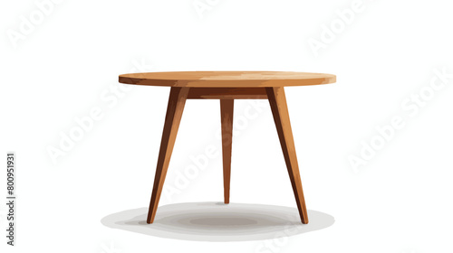 Stylish table on white background Vector style vector