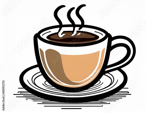 cup of coffee icon  vector image on white background