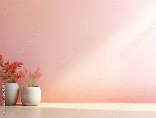 Minimalist floral decor in modern interior